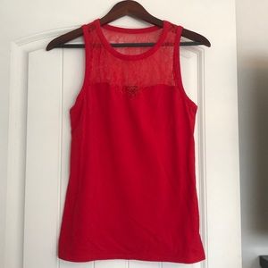 Red express tank top